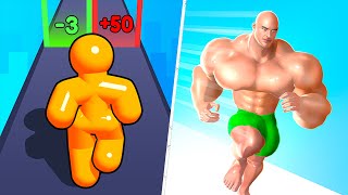 TikTok Gameplay Video 2024  Satisfying Mobile Game Max Levels Tall Man Run VS Muscle Rush [upl. by Sadie]