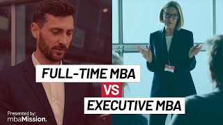 MBA vs EMBA Which is Right For YOU [upl. by Jandy]