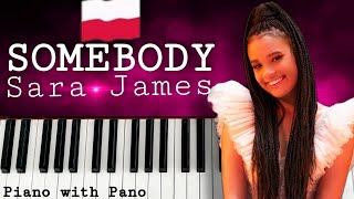 Sara James  Somebody  Poland 🇵🇱 PIANO COVER  Eurovision Junior 2021 [upl. by Gennaro]