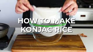 How To Make Konjac Rice  Quick Keto Recipe Video [upl. by Spillihp]