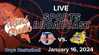 BMHS Titans vs Olmsted Falls Bulldogs Boys Basketball Games  January 16 2024 [upl. by Juster990]