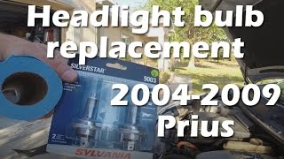 Replacing headlight bulbs on a 2007 Toyota Prius [upl. by Dyol787]