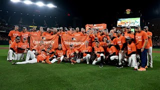 The Baltimore Orioles are American League East champions for the 10th time in franchise history [upl. by Leibman]