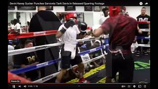 Gervonta Davis didnt even respect Devin Haneys sucka punch power in sparring almost 10 years ago [upl. by Morly517]