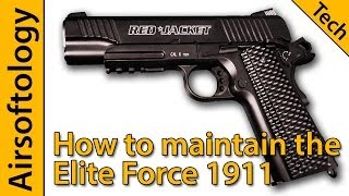 Keep your Elite Force 1911 Running  CO2 Gas Pistol Care Guide  Red Jacket  HowTo Airsoftology [upl. by Ainyt]