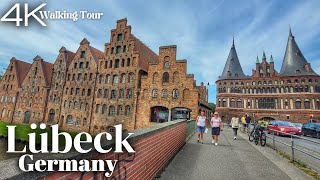 Lübeck Germany Walking Tour 2023  4K UHD [upl. by Womack]