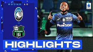 AtalantaSassuolo 21  Lookman Strikes Again Goals amp Highlights  Serie A 202223 [upl. by Yvonner]