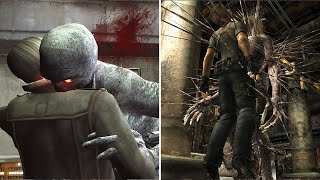 Resident Evil 4 Regenerator and Iron Main Monsters Death Scenes 4K [upl. by Lucilla]