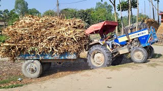 New Swaraj 744 Fe Tractor Fully Loading [upl. by Ahsenot]