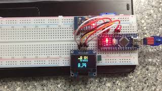 아두이노 MPU6050으로 각도 값 oled에 표시하기  Arduino Level meter using MPU6050 [upl. by Lower]