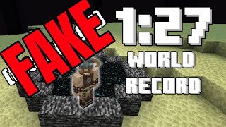 I Expose the FAKEST Minecraft WR Speedrun I Have EVER Seen [upl. by Irrem77]