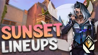 BEST Fade Lineups on Sunset VALORANT Guide [upl. by Blount643]