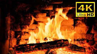 ASMR Crackling Fireplace  Fireplace 4K for TV  Christmas Ambience Fireplace  Marlena [upl. by Lahcar90]