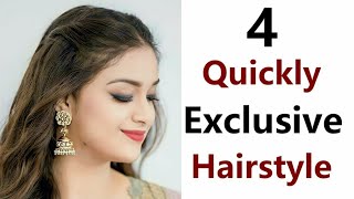 4 Super easy hairstyle for teenagers  college hairstyle  easy hairstyle  open hairstyle [upl. by Verdie]