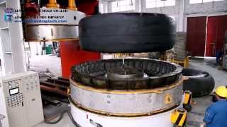 LLGH giant OTR tire curing Press for Giant OTR tire hot retreading [upl. by Emee463]