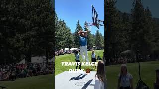 Travis Kelce DUNKS on the Golf Course 🏀 [upl. by Landa]