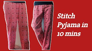 Stich Night pant in 10 mins  Sew Pyjama in 10 mins  Cutting and Stitching  Tamil [upl. by Caraviello]