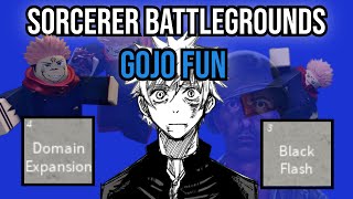 Sorcerer Battlegrounds  Gojo quotFunquot [upl. by Dlanod]