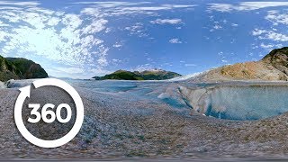 Mendenhall Glacier Helicopter Tour 360 Video [upl. by Annod]