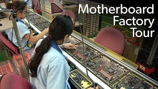 How a motherboard is made Inside the Gigabyte factory in Taiwan [upl. by Elrem225]