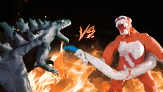 Godzilla VS Skar King Ancient War  Stop Motion [upl. by Leary336]