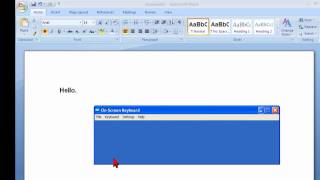 Windows XP OnScreen Keyboard [upl. by Maritsa94]
