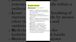 Mastering Enzyme Classification Fun and Easy Mnemonics usmle biochemistry [upl. by Meldoh]