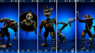 FNAF JOY OF CREATION Ignited Animatronics FNAF AR Workshop Animations [upl. by Idnek77]