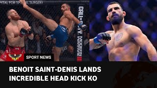 UFC 295 Highlight Benoit SaintDenis Sleeps Matt Frevola With Brutal Head Kick In The First [upl. by Brittnee]