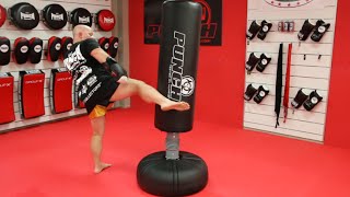 Free Standing Boxing Bag for Kickboxing  Punch Equipment® [upl. by Enytsirk]