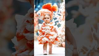 Cute Little Models in a Fun Fashion Show  Baby Ramp Walk shorts fashion viral [upl. by Niuqauj]