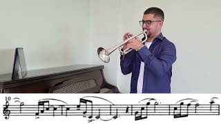 Aaron Copland  Fanfare For The Common Man  Trumpet Excerpt  Daniel Leal Trumpet [upl. by Darn873]