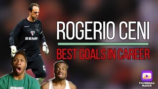 First Time Reaction to Rogerio Ceni ● Best Goals In Career [upl. by Atirihs64]