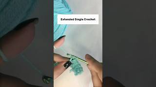 Crochet Stitches Tutorial Extended Single Crochet [upl. by Savory]