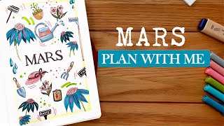 PLAN WITH ME  Mars 2021 Bullet Journal [upl. by Eiduam825]