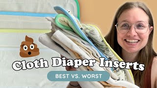 Best vs Worst Reusable Cloth Diaper Inserts Which ones are actually worth the money [upl. by Klara93]