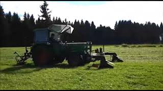 BB  Umwelttechnik ECO Front 275  Standart Heck 295 Doppelmessermähwerk mit Fendt 104 [upl. by Yeclek]