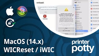 Reset Waste Counter on MacOS 14 Sonoma with WICReset  iWIC app [upl. by Akinyt]