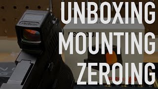 HOLOSUN 509T Unbox Mount and Zero on a Glock 19 [upl. by Megargee48]