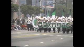 19992000 Poway High School Emerald Brigade Parade Band at Arcadia Tournament [upl. by Oakman]