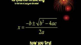 Quadratic Formula Song [upl. by Elmina]