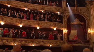 Queen Margrethe II of Denmark  50 years on the throne  Golden jubilee at the Royal Danish Theatre [upl. by Cornwall502]