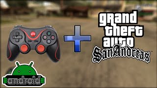 COMO JOGAR GTA SAN ANDREAS SA ANDROID COM JOYSCTICK CONTROLE GAMEPAD BLUETOOTH [upl. by Selda48]