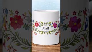 Sip in Style Personalized Floral Mug to Brighten Your Day custommug floraldesign [upl. by Aehcim]