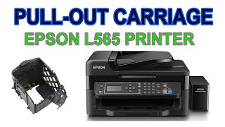 HOW TO DISASSEMBLE CARRIAGE OF EPSON L565 PRINTER FOR CLEANING [upl. by William]