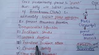 Aspirin part1 Clinical uses with concept [upl. by Reteid]