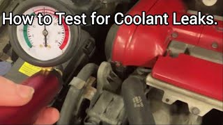 How to Test for Coolant Leaks [upl. by Emmerie296]