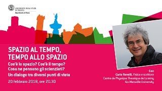 SPAZIO AL TEMPO TEMPO ALLO SPAZIO  con Carlo Rovelli [upl. by Arrej]