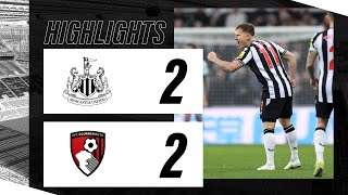 Newcastle United 2 AFC Bournemouth 2  Premier League Highlights [upl. by Dulcle]