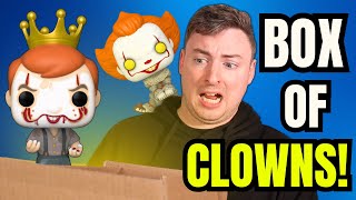 I Bought a Halloween Funko Pop Mystery Box Full of CLOWNS PFO Battle [upl. by Garcon]